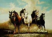 unknow artist Horses 041 Sweden oil painting artist